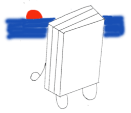 Bean-jam-filled wafers dog's daily sticker #3459459