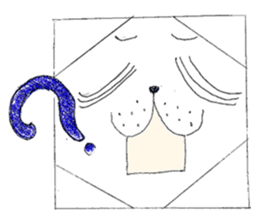 Bean-jam-filled wafers dog's daily sticker #3459470