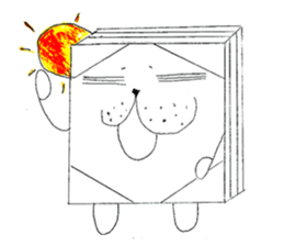 Bean-jam-filled wafers dog's daily sticker #3459473