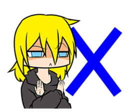 Cute Scornful Eyes Girl sticker #3461249