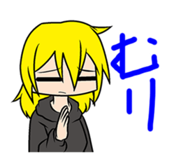 Cute Scornful Eyes Girl sticker #3461270