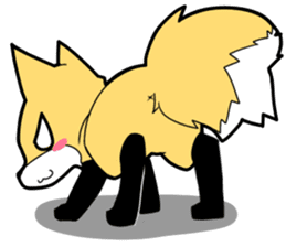 Knee high fox sticker #3461754