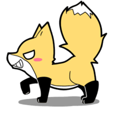 Knee high fox sticker #3461756
