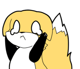 Knee high fox sticker #3461758