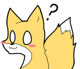 Knee high fox sticker #3461759