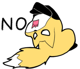 Knee high fox sticker #3461766