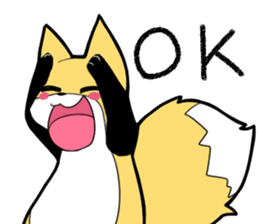 Knee high fox sticker #3461767