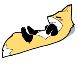 Knee high fox sticker #3461768