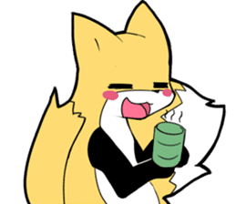 Knee high fox sticker #3461769