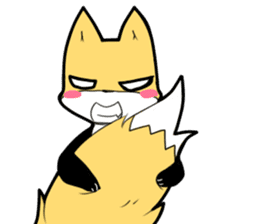 Knee high fox sticker #3461776