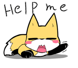 Knee high fox sticker #3461777