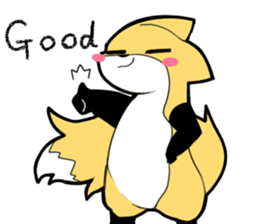 Knee high fox sticker #3461779