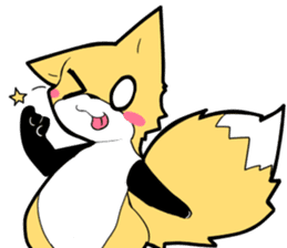 Knee high fox sticker #3461781