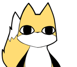 Knee high fox sticker #3461784