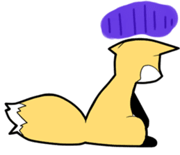 Knee high fox sticker #3461786