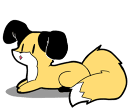 Knee high fox sticker #3461789