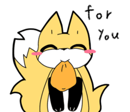 Knee high fox sticker #3461793