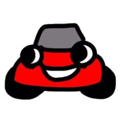 Cute Sticker "KURUMARU"