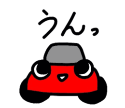 Cute Sticker "KURUMARU" sticker #3461904