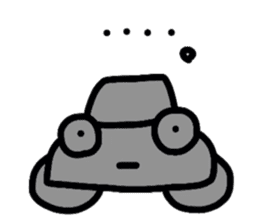 Cute Sticker "KURUMARU" sticker #3461909