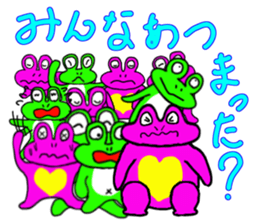 Pleasant frogs sticker #3462250