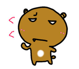 bear and alien sticker #3464004