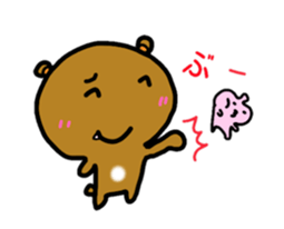 bear and alien sticker #3464015