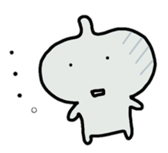 bear and alien sticker #3464024