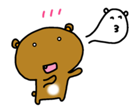 bear and alien sticker #3464028