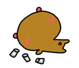 bear and alien sticker #3464033