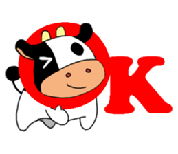 Ushi-san Sticker sticker #3464357