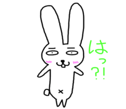Wonderfully, loose. rabbit sticker #3465748