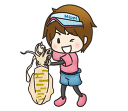 Fishing Girl MIPPI sticker #3466483