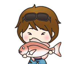 Fishing Girl MIPPI sticker #3466484