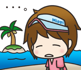 Fishing Girl MIPPI sticker #3466507