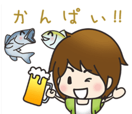 Fishing Girl MIPPI sticker #3466510