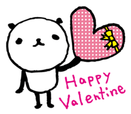 Every day of a panda in February sticker #3466555