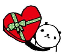 Every day of a panda in February sticker #3466556