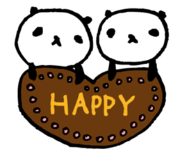 Every day of a panda in February sticker #3466580