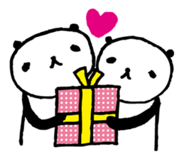 Every day of a panda in February sticker #3466584