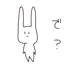 Lethargic rabbit sticker #3467122