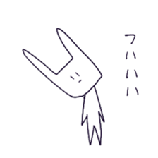 Lethargic rabbit sticker #3467127