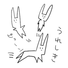 Lethargic rabbit sticker #3467139