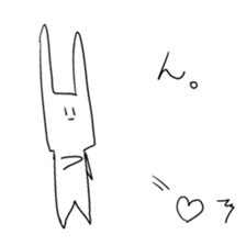 Lethargic rabbit sticker #3467151