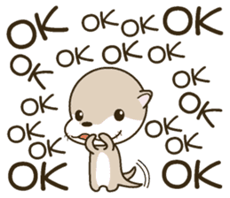 Too noisy Otter sticker #3467196