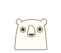 Love White bear sticker #3467416
