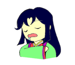 Princess of Japanese clothes sticker #3467634