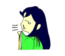 Princess of Japanese clothes sticker #3467646