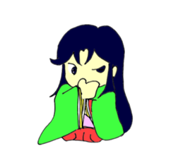 Princess of Japanese clothes sticker #3467647