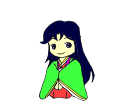 Princess of Japanese clothes sticker #3467649